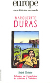 Europe n°921-922/janvier-février 2006 - Marguerite Duras