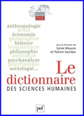 Le dictionnaire des sciences humaines