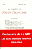 La Nouvelle Revue Française n°1 - 15 novembre 1908