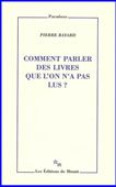 Comment parler des livres que l'on n'a pas lus ?